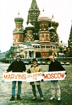 Marvins delivers to Moscow sign